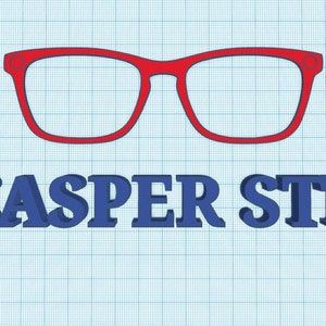 CASPER TOPPER STL File for 3D Printing, Digital Download, stl, Eyeglasses stl, Eyeglasses Frame, Glasses, Eyewear, Topper,