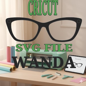 WANDA TOPPER SVG File, Eyewear, Topper, Svg, Digital Download, svg, Eyeglasses svg, Eyeglasses Frame, Glasses, cricut