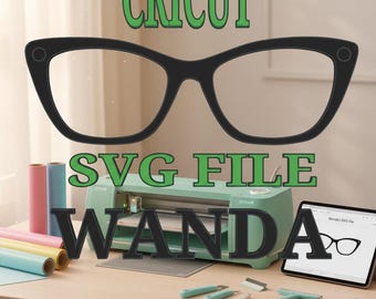 WANDA TOPPER SVG File, Eyewear, Topper, Svg, Digital Download, svg, Eyeglasses svg, Eyeglasses Frame, Glasses, cricut
