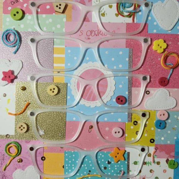 3D Printed Magnetic Glasses Topper Blanks - Set of 5 Pair Eyeware compatible