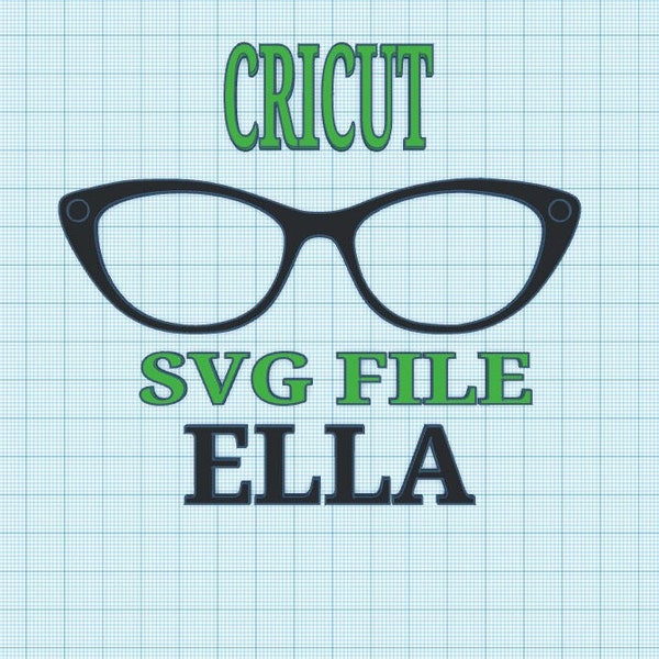 ELLA TOPPER SVG File, Eyewear, Topper, Svg, Digital Download, svg, Eyeglasses svg, Eyeglasses Frame, Glasses, cricut