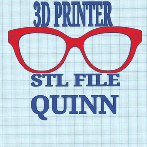 QUINN TOPPER STL File for 3D Printing, Digital Download, stl, Eyeglasses stl, Eyeglasses Frame, Glasses, Eyewear, Topper,