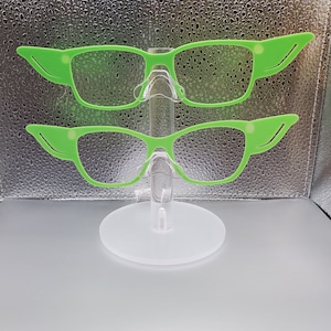 1 GREEN CHILD Blank 3D Printed Magnetic Glasses Topper with Magnets installed