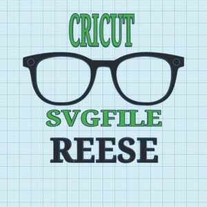 REESE TOPPER File in formato SVG, Occhiali, Topper, Svg, Download digitale, svg, Occhiali da vista svg, Montatura occhiali, Occhiali, cricut