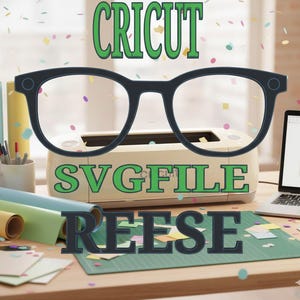 Archivo SVG de adorno para gafas Reese: Cricut Design (descarga digital)