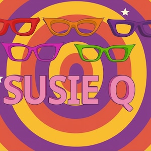 1 SUSIE Q 3D Printed Magnetic Glasses Topper with Magnets INSTALLED Pair Compatible