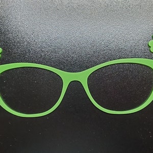 1 LUCKY 4 LEAF Clover Topper imprimé en 3D avec aimants pour lunettes de soleil magnétiques Saint-Paddy