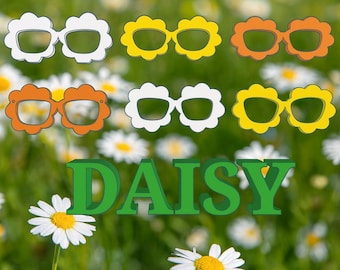 1 DAISY 3D Printed Magnetic Glasses Topper with Magnets INSTALLED Pair Compatible