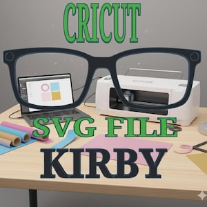 Kirby Eyewear Topper SVG File: Cricut Glasses Frame (Digital Download)