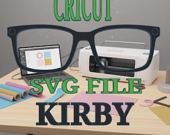 Kirby Eyewear Topper SVG File: Cricut Glasses Frame (Digital Download)