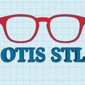 Plik OTIS TOPPER STL do druku 3D, pobieranie cyfrowe, stl, okulary stl, oprawki okularów, okulary, okulary, nakładka,