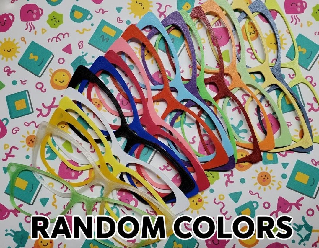 Bundles of RANDOM Colors,3d Printed Magnetic Glasses Topper Blanks ...