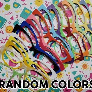 Lots de couleurs ALÉATOIRES, ébauches de dessus de lunettes magnétiques imprimées en 3D : Paire de couleurs ALÉATOIRES compatibles avec les lunettes