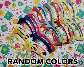 Bundles of RANDOM Colors,3D Printed Magnetic Glasses Topper Blanks: Pair Eyeware compatible RANDOM Colors