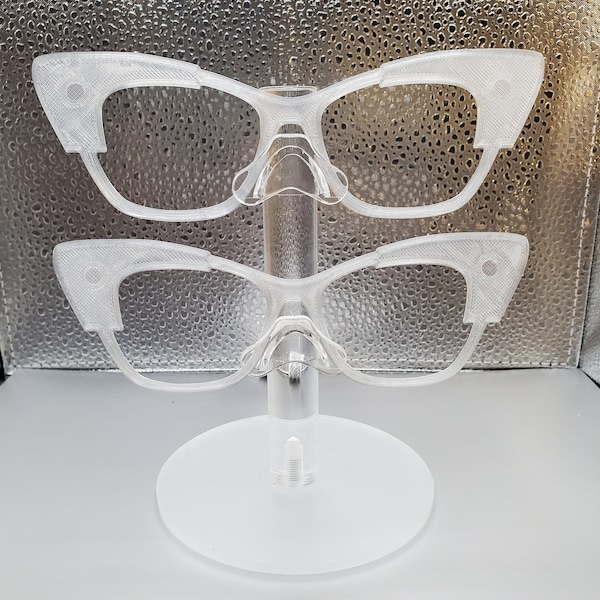 1 WANDA TECH 3D Printed Magnetic Glasses Topper with Magnets INSTALLED Pair eye wear Compatible