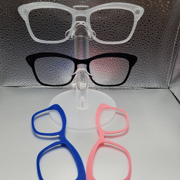 1 CASELLA HYBRID Topper for Casper frames 3D Printed Magnetic Glasses Topper with Magnets INSTALLED Pair eye wear Compatible