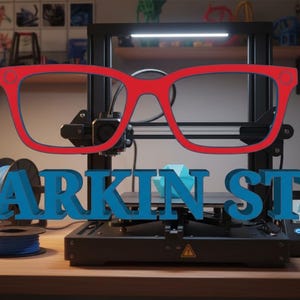 LARKIN Eyeglasses Topper STL File for 3D Printing (Digital Download)