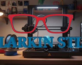 LARKIN Eyeglasses Topper STL File for 3D Printing (Digital Download)