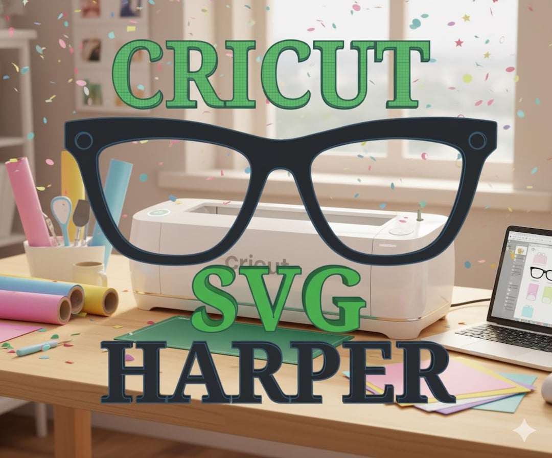 Harper Eyeglasses Topper SVG File: Cricut Design (digital Download ...