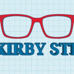 KIRBY TOPPER STL File for 3D Printing, Digital Download, stl, Eyeglasses stl, Eyeglasses Frame, Glasses, Eyewear, Topper,