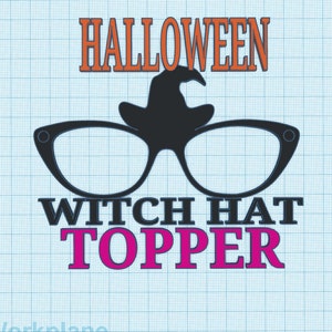 1 3D Printed Halloween Witch Hat Topper Magnetic Glasses Toppers with Magnets
