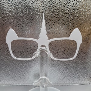 1 UNICORN 3D Printed Magnetic Glasses Toppers with Magnets INSTALLED Pair COMPATIBLE