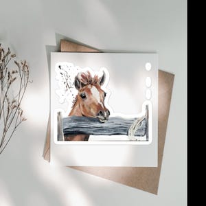 Sticker poulain, bébé cheval, autocollants mignons, décoration de ferme, conception de bébé cheval, autocollants d'animaux de la ferme, autocollants de cheval, autocollants de livre, cheval