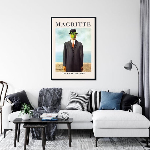 Rene Magritte Print Rene Magritte Poster De Zoon des Mensen Etsy België