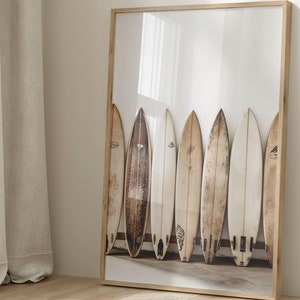 Surfboard Wall Art, Surfboard Beach Ocean, Beachy Wall Art, Minimalist Art Coastal Room Decor, Surf Wall Art, Surfing, DIGITAL DOWNLOAD