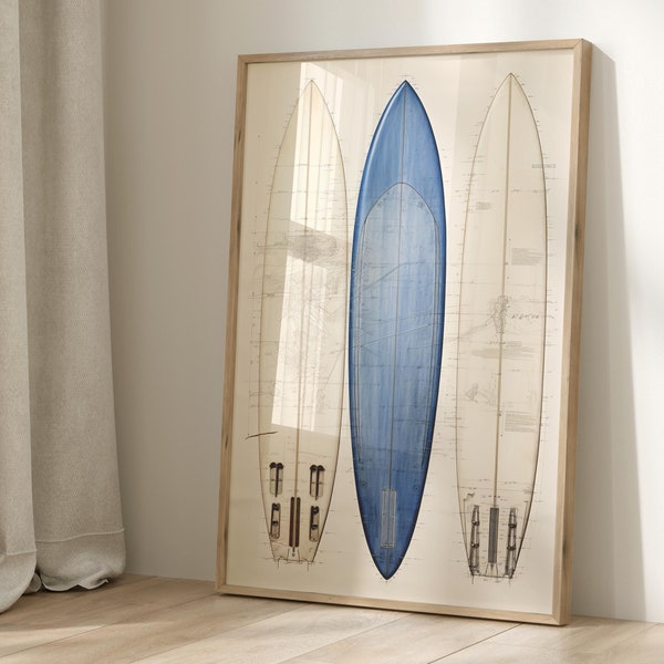 Surfboard Wall Art, Coastal Wall Art, Beachy Wall Art, Vintage Surfboard Beach Ocean, Photography Prints, Coastal Room Decor, Unframed
