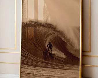 Arte murale da surf, arte murale da spiaggia, arte murale costiera, stampa artistica costiera, arte murale tipografica, decorazioni estive, decorazioni da spiaggia, regalo per gli amanti della spiaggia