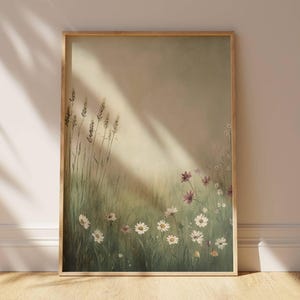 Flores escuras temperamentais para decoração de casa, arte de galeria de parede, arte vintage, estampa de flores, estampa floral escura, decoração de casa de fazenda, decoração de academia escura