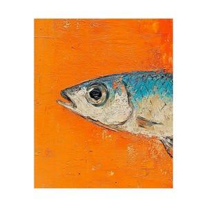 Trout Wall Art Print, Fishing Decor, Coastal Fish Art, Fisherman Gift, Lake House Wall Art, Unframed image 7