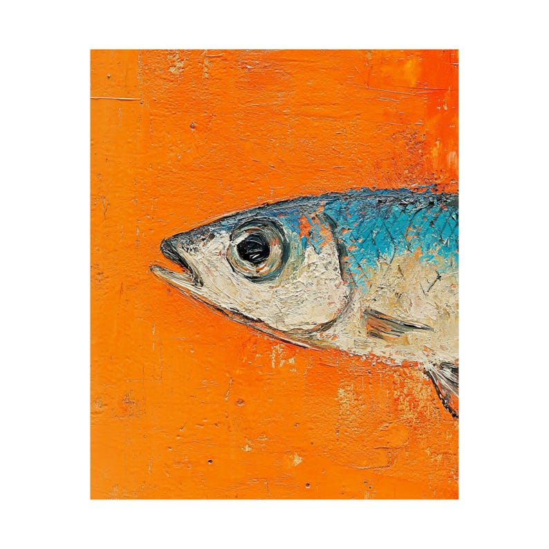 Trout Wall Art Print, Fishing Decor, Coastal Fish Art, Fisherman Gift, Lake House Wall Art, Unframed image 7