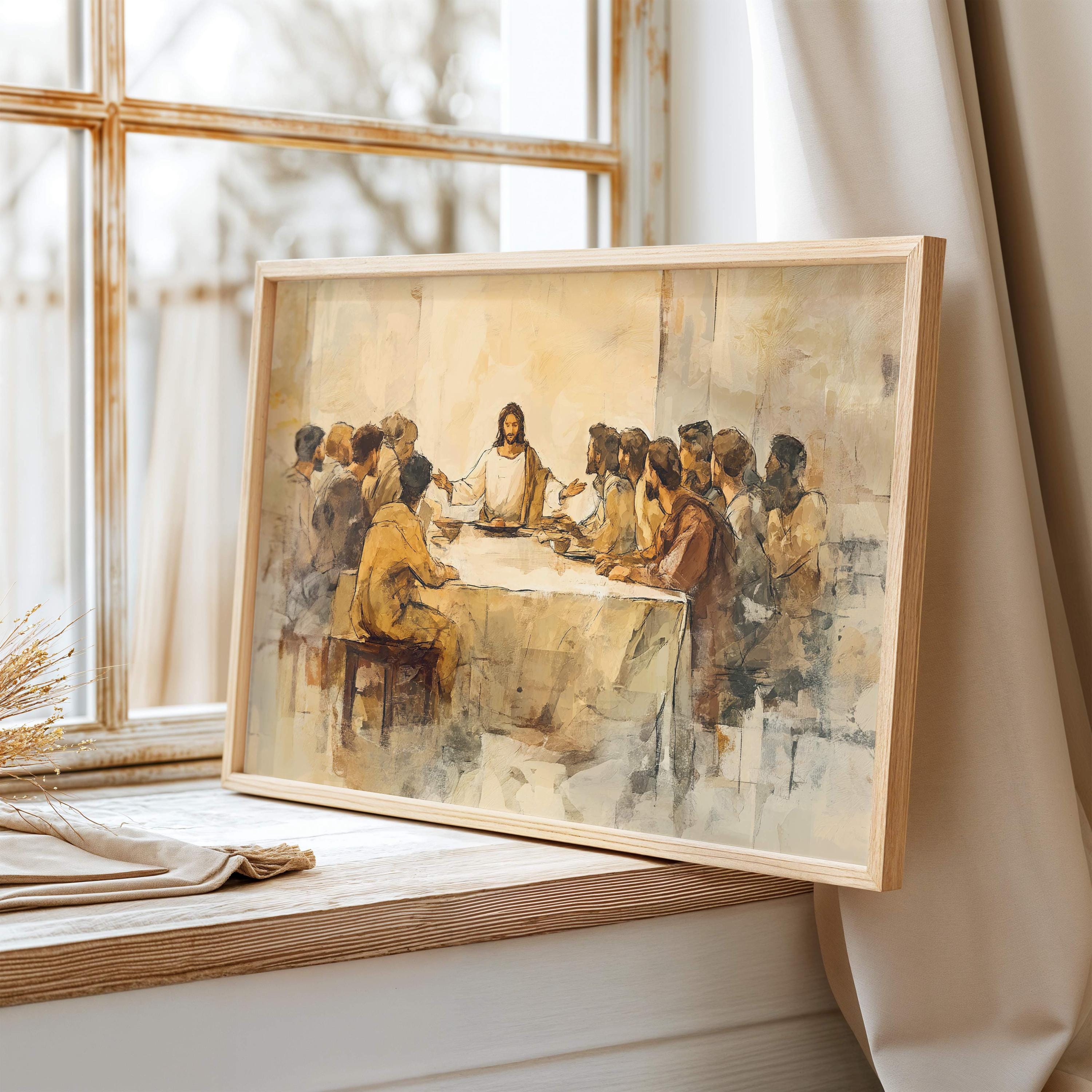 Christian Wall Art, Last Supper Wall Art, Jesus Wall Art Oil Painting ...