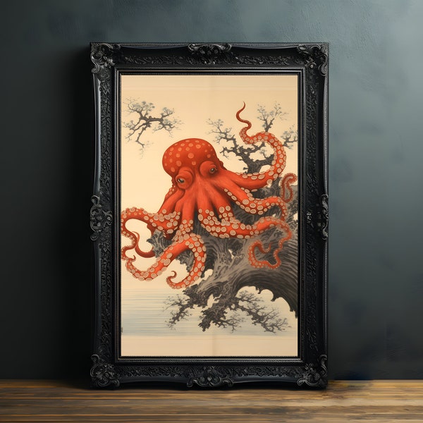 Vintage Octopus Art - Etsy