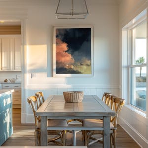 Wolken kunst aan de muur, decor Dark Academia, humeurig decor, fotografie, roze wolken Art Print, decor Dark Cottagecore, housewarmingcadeau afbeelding 7