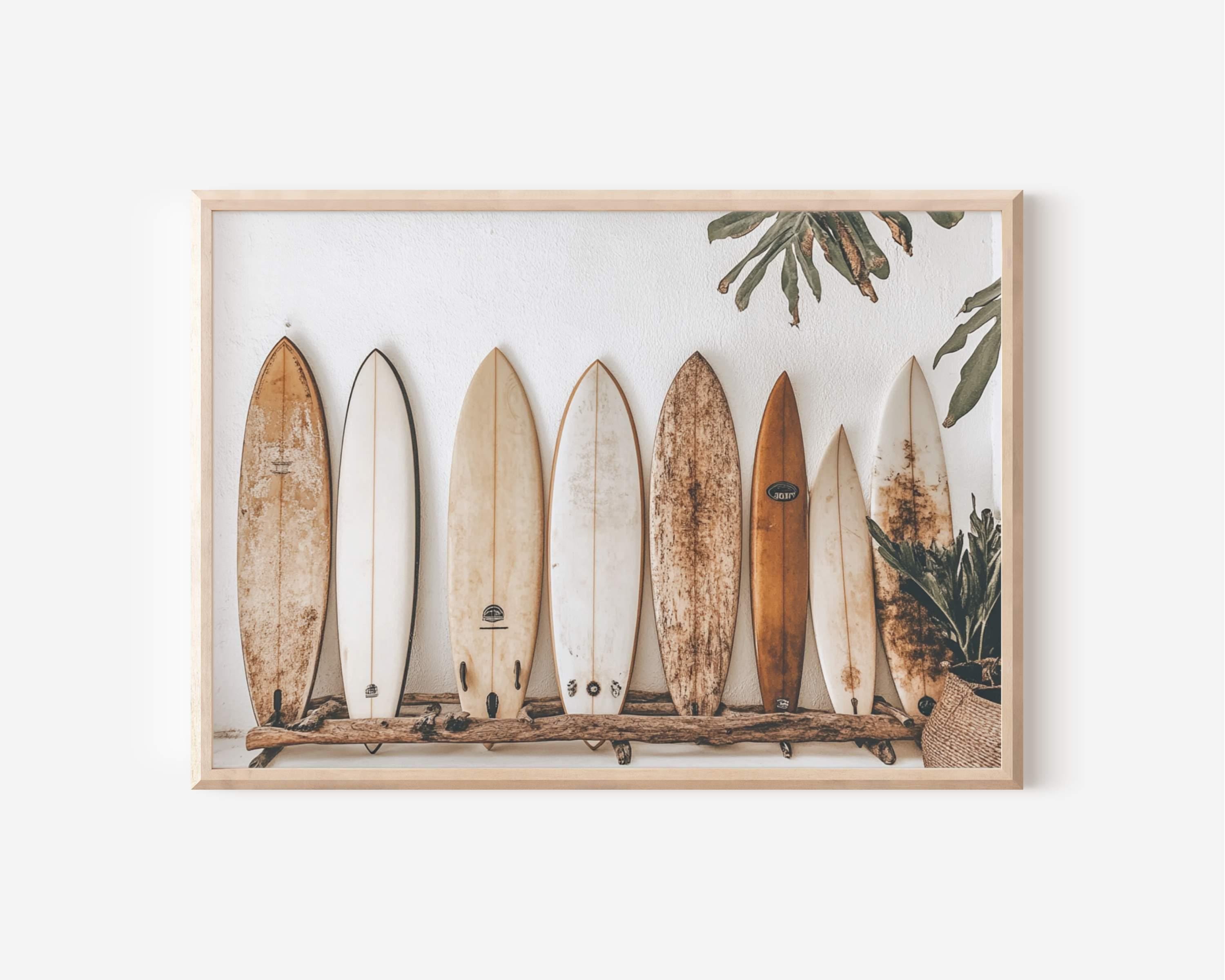 Surfboard Wall Art, DIGITAL DOWNLOAD, Surfboard Beach Ocean, Beachy Wall Art, Minimalist Modern Art Coastal Room Decor, Surf Wall Art