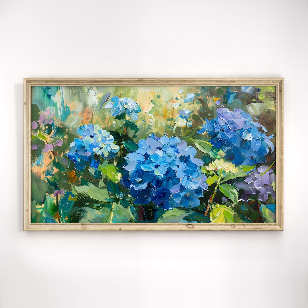 Frame Tv Art Hydrangea Flowers Samsung Spring Wild Flowers Field Tv