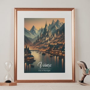 Velaris Print, Acotar Print, A Court of Thorns and Roses, Velaris Art ...