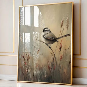 Bird Print Wall Art For Room Decor, Dark Academia Decor, Cottagecore Decor, Moody Wall Art, Nature Aesthetic, Antique Oil Painting