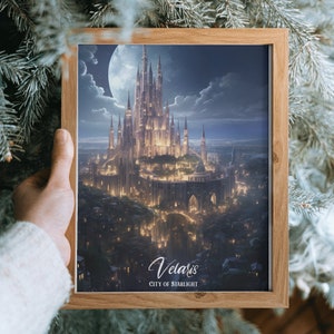 Velaris Print, Acotar Print, A Court of Thorns and Roses, Velaris Art Print, Night Court Printed Poster, Wall Art