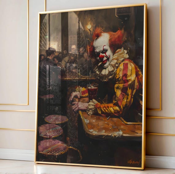 クラウンコアのアートプリント（部屋の装飾用）、ウィアードコアの