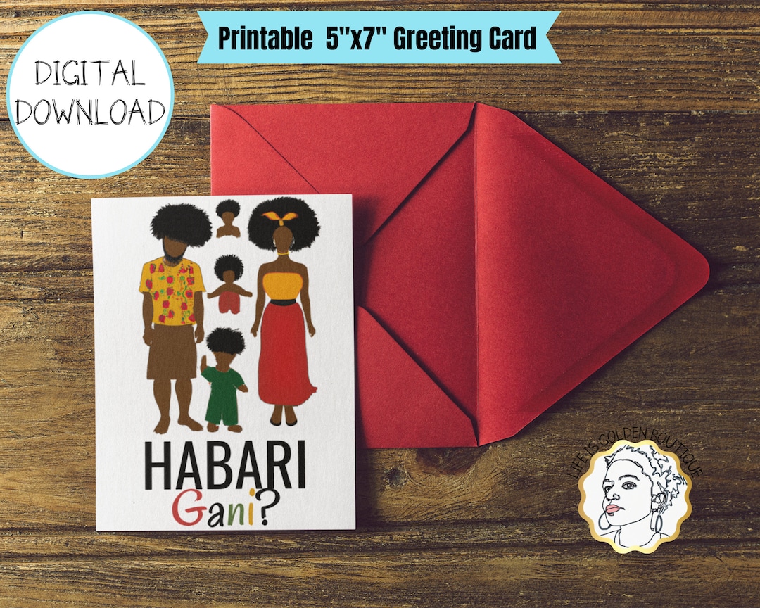 Blank Kwanzaa Greeting Card - Etsy