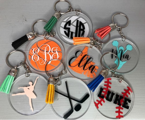 Sports Keychains Custom Keychains Acrylic Keychains Vinyl