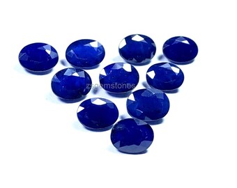 AAA Quality Natural Blue Sapphire 6x8 mm Oval Cut Handmade Royal Blue Sapphire Gemstone For Jewelry Making & Gift