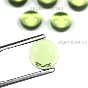 Czech Moldavite 7mm 8mm 9mm 10mm Round Cabochon AAA Quality Handmade Gemstone For Jewelry Making & Gift