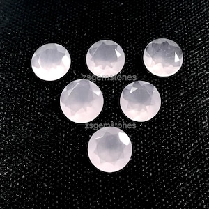 Rose Quartz 3mm 4mm 5mm 6mm Round Shape Faceted AAA Quality Handmade Gemstone For Jewelry Making & Gift