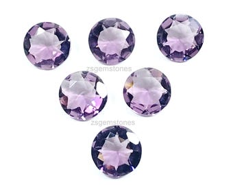 Amethyst 3 mm 4 mm 5 mm 6 mm Round Shape Faceted AAA Quality Handmade Calibrated Gemstone For Jewelry Making & Gift