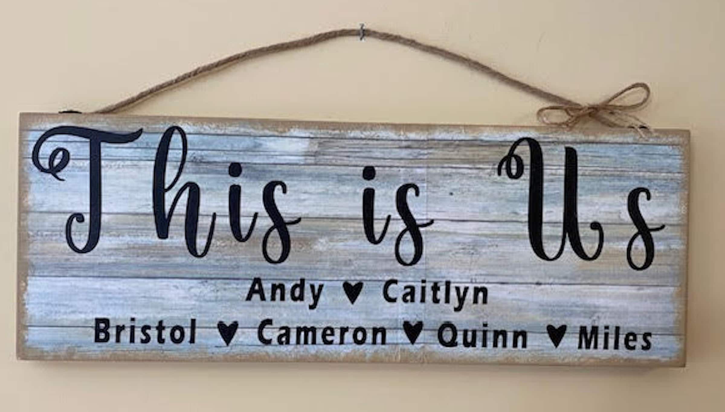 This is Us Custom Sign, Personalized Sign, Farmhouse Decor